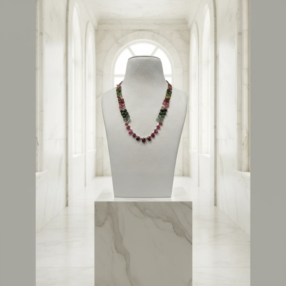 Tourmaline Dewdrop Necklace image 4